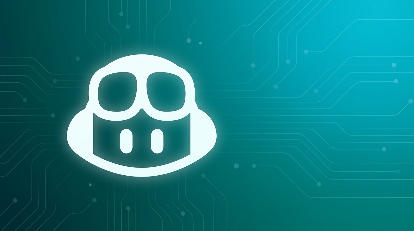 Logo do GitHub Copilot em capa editorial teal-ciano sobre cobrança por uso e Fable 5