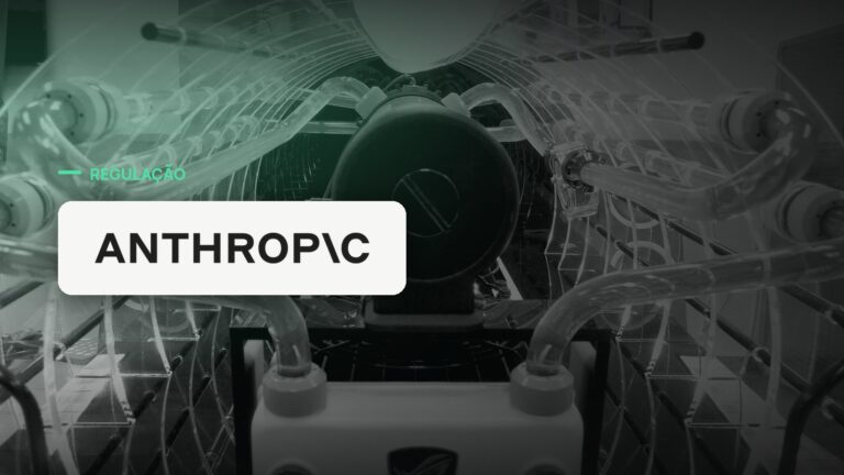 Logo oficial da Anthropic sobre foto de cibersegurança, capa da notícia: Anthropic passa a marcar com marca d’água invisível todo texto gerado pelo Claude