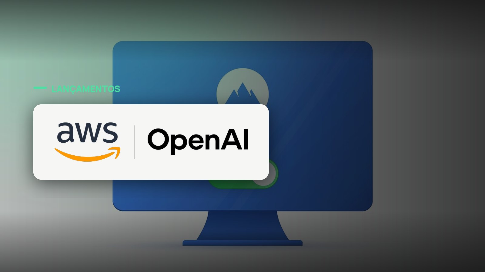Logo oficial das marcas AWS e OpenAI sobre foto de cibersegurança, capa da notícia: AWS amplia acesso aos modelos GPT-5.6 da OpenAI com inferência entre regiões e modelos de cibersegurança