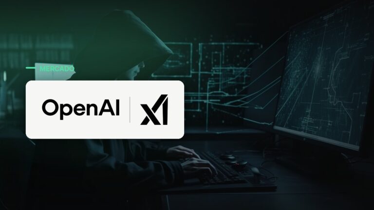 Logo oficial das marcas OpenAI e xAI sobre foto de cibersegurança, capa da notícia: EUA levam ChatGPT e Grok ao GenAI.mil, mas segurança do Grok é questionada