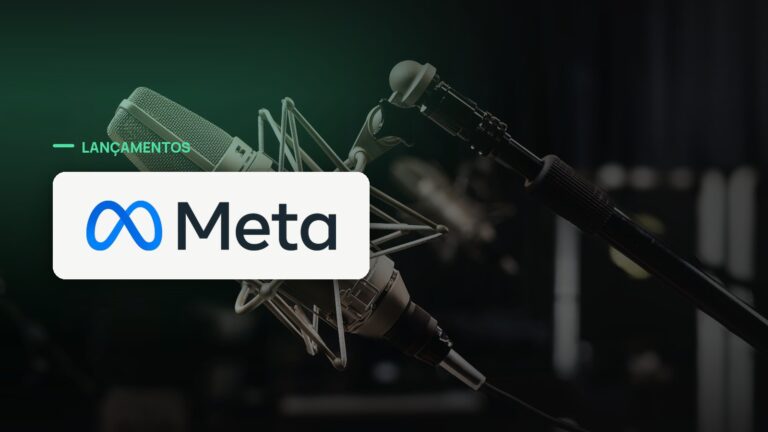 Logo oficial da Meta sobre foto de voz e áudio, capa da notícia: Meta lança Muse Voice Transcribe, o primeiro ouvido em tempo real da Superintelligence Labs