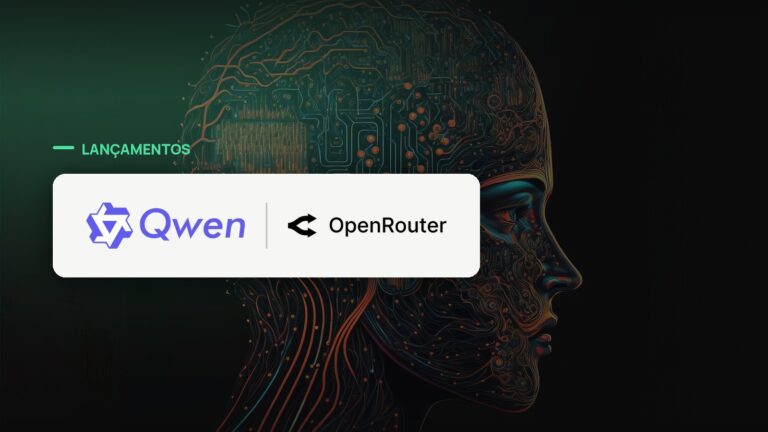 Logo oficial das marcas Qwen e OpenRouter sobre foto de inteligência artificial, capa da notícia: Qwen3.8-Max-0902 ganha confirmação independente e chega à OpenRouter