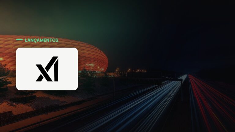 Logo oficial da xAI sobre foto de publicidade e preços, capa da notícia: xAI lança Grok 4.7 com foco em tarefas longas e preço de US$ 2 por milhão de tokens