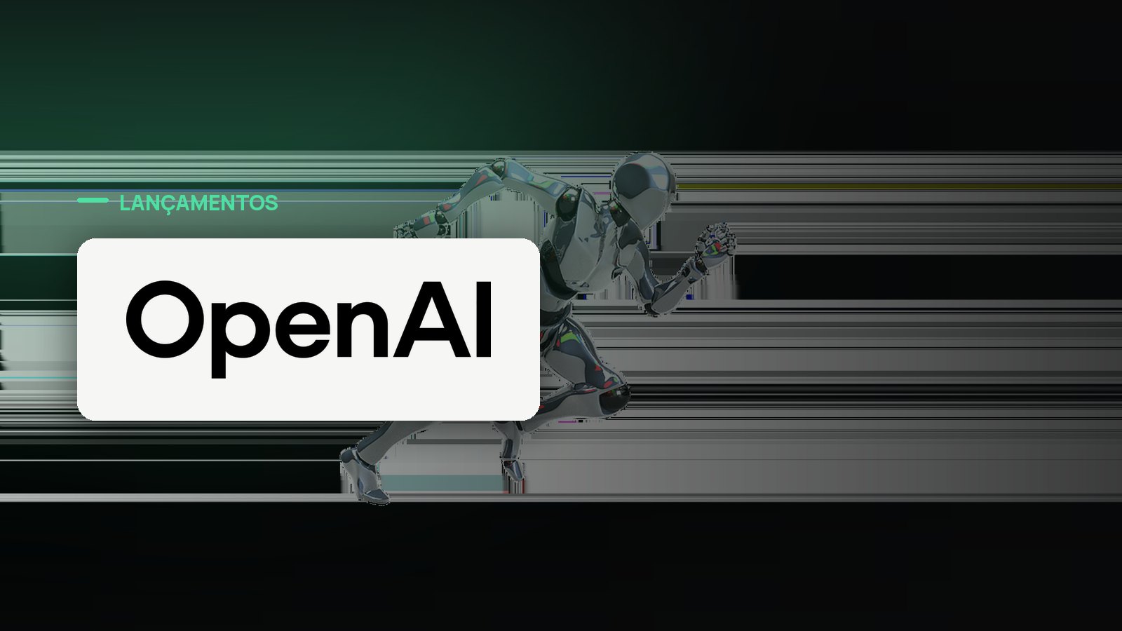Logo oficial da OpenAI sobre foto de inteligência artificial, capa da notícia: RUMOR: OpenAI prepara segundo modelo com arquitetura em loop para o DevDay de 29 de setembro