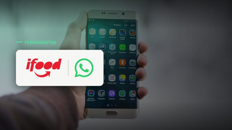 Logo oficial das marcas iFood e WhatsApp sobre foto de apps e dispositivos, capa da notícia: iFood transforma o Ailo em assistente com memória e fecha pedidos completos dentro do WhatsApp