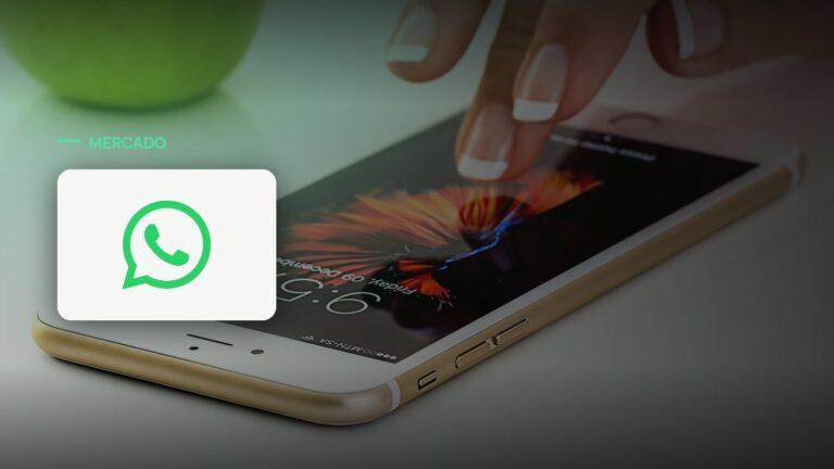 Logo oficial da WhatsApp sobre foto de apps e dispositivos, capa da notícia: WhatsApp da Lu, do Magalu, ultrapassa R$100 milhões em vendas em oito meses