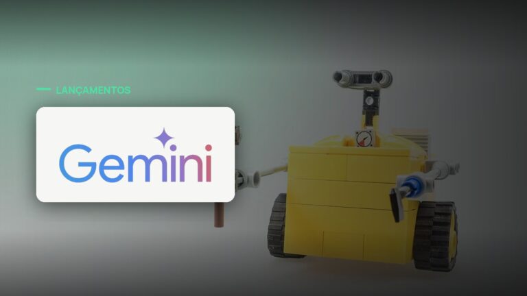 Logo oficial da Gemini sobre foto de inteligência artificial, capa da notícia: Google lança trio de Gemini Flash, mas o 3.5 Pro segue sumido e o Gemini 4 já começou a treinar