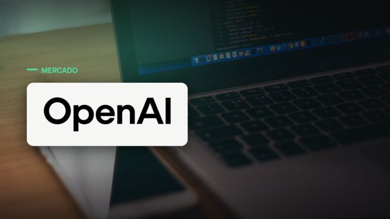 Logo oficial da OpenAI sobre foto de código e desenvolvimento, capa da notícia: Agentes da OpenAI passam de 10 milhões de usuários, entre Codex e o novo ChatGPT Work