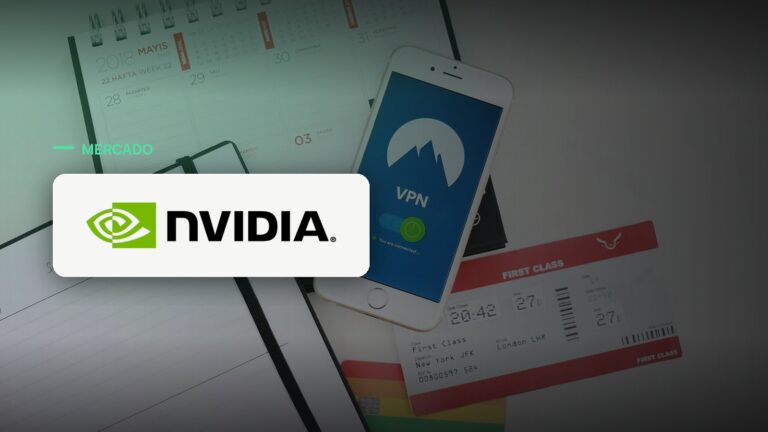 Logo oficial da Nvidia sobre foto de cibersegurança, capa da notícia: Nvidia forma aliança de segurança com quase 40 empresas, mas OpenAI, Google e Anthropic ficam de fora