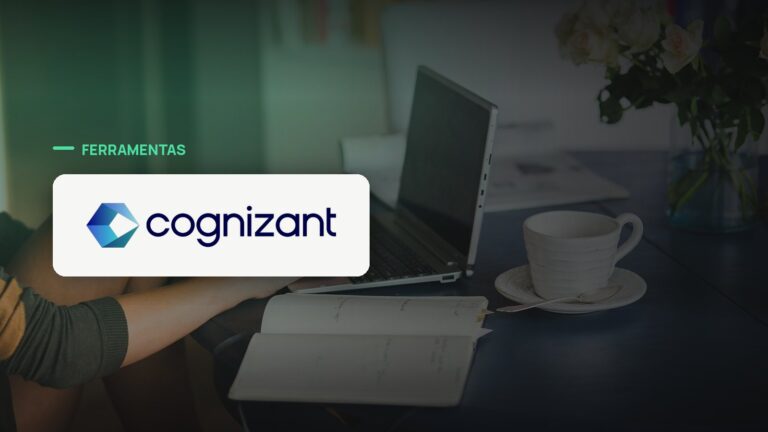 Logo oficial da Cognizant sobre foto de ambiente de trabalho, capa da notícia: Cognizant lança EMEA AI Unit para ajudar empresas europeias a escalar IA agêntica