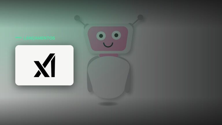 Logo oficial da xAI sobre foto de inteligência artificial, capa da notícia: Grok 4.6: xAI lança novo modelo e já prepara o Grok 4.7