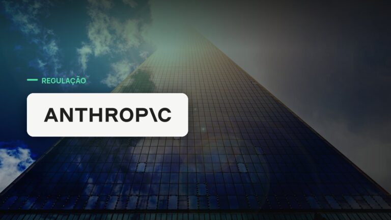 Logo oficial da Anthropic sobre foto de mercado corporativo, capa da notícia: Anthropic nomeia Mariano-Florentino Cuellar como primeiro Chief Global Affairs Officer