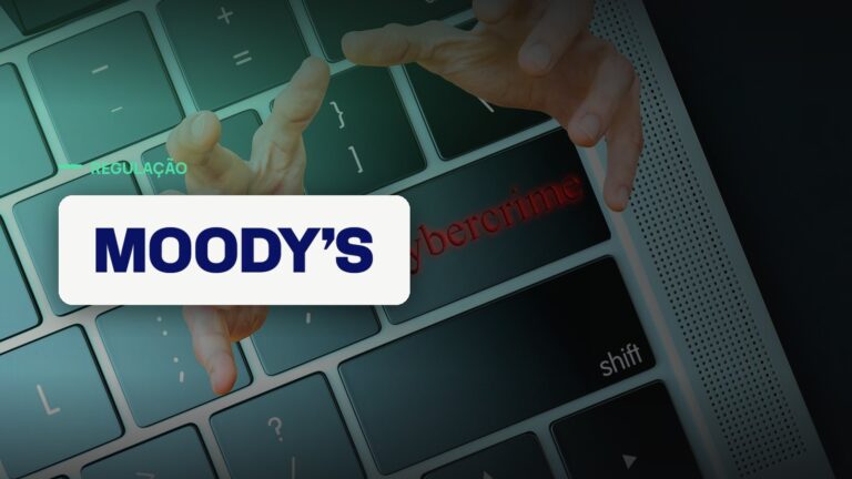 Logo oficial da Moody's sobre foto de cibersegurança, capa da notícia: Moody’s alerta: dependência de bancos em poucos fornecedores de IA cria risco sistêmico