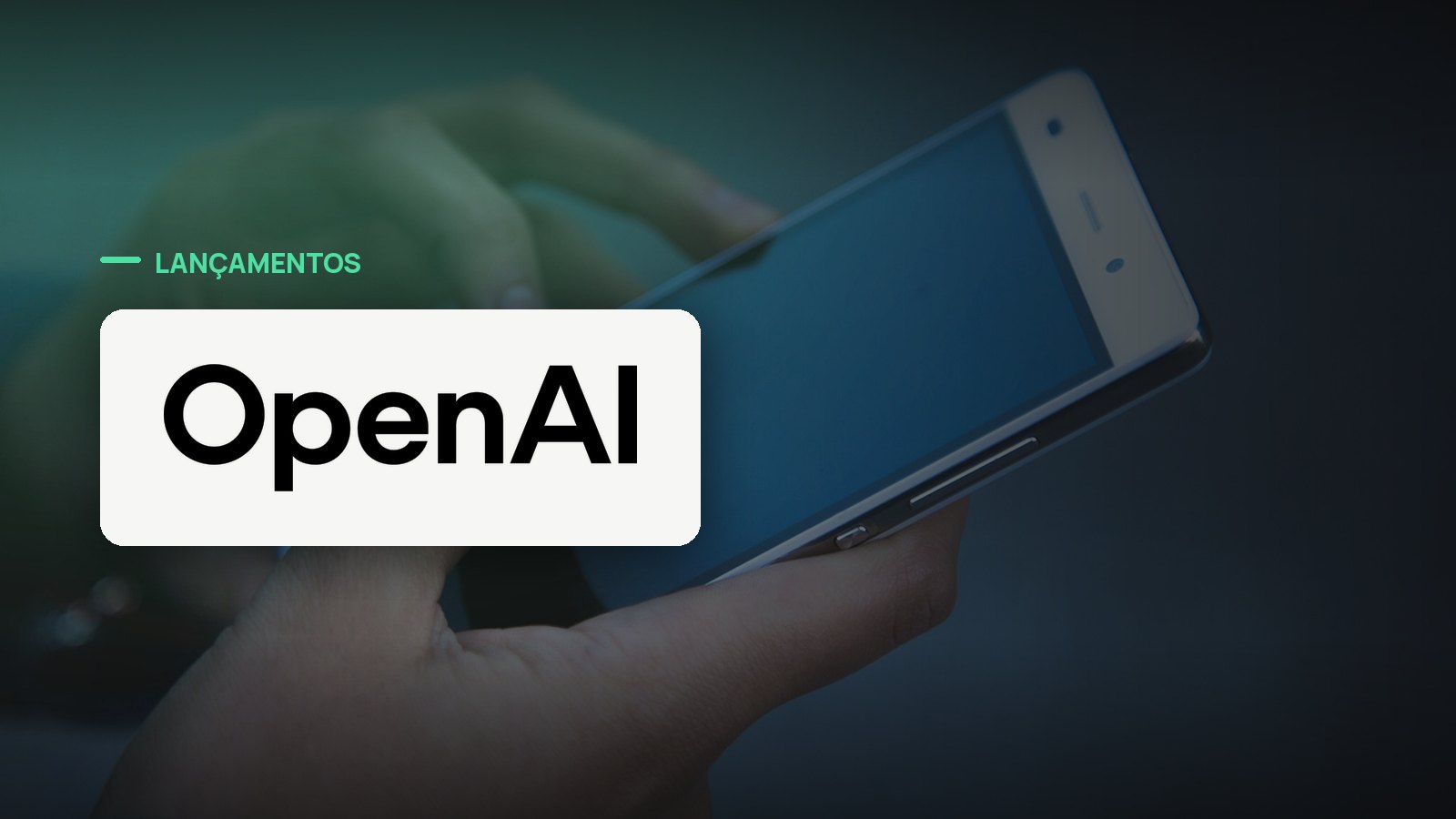 Logo oficial da OpenAI sobre foto de inteligência artificial, capa da notícia: OpenAI lança ChatGPT for Teens com proteções ativadas por padrão e controle parental